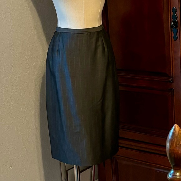 Pants, wJacket & Skirt, Suit, Gray wPale Pink Pinstripe, Jones New York, 8 & 10P - Picture 6 of 16